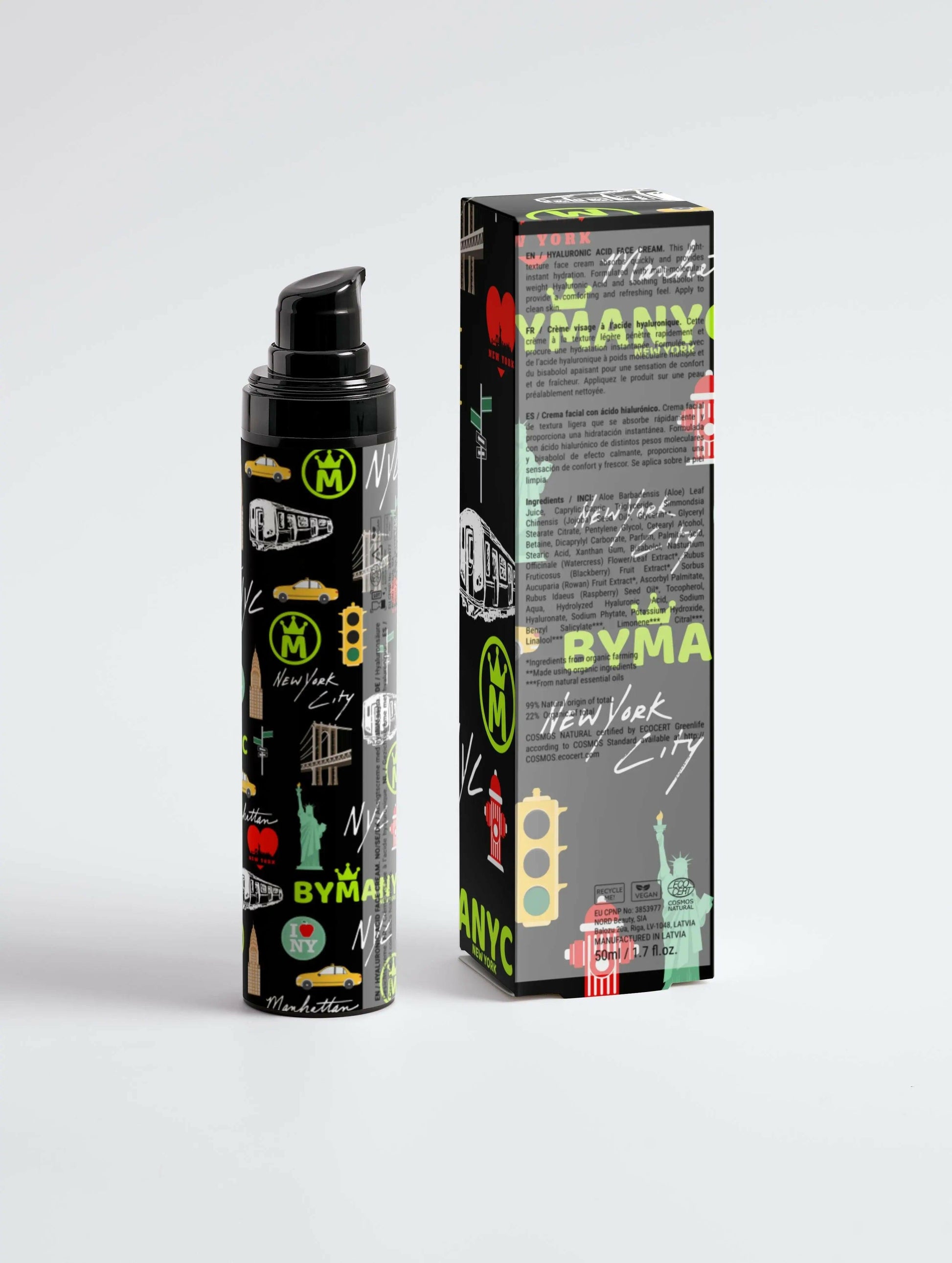 Men Hydrating Face Cream with Hyaluronic Acid Vegan Skincare - My Men's Shop