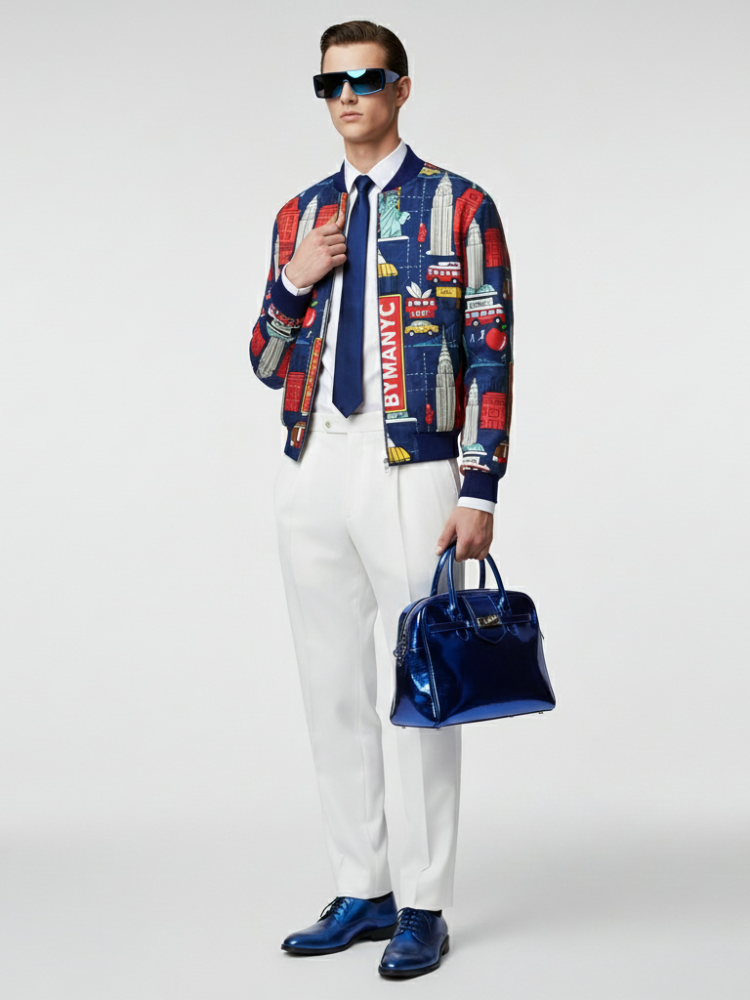 Chaqueta de aviador CHELSEA para hombre BYMANYC ® New York
