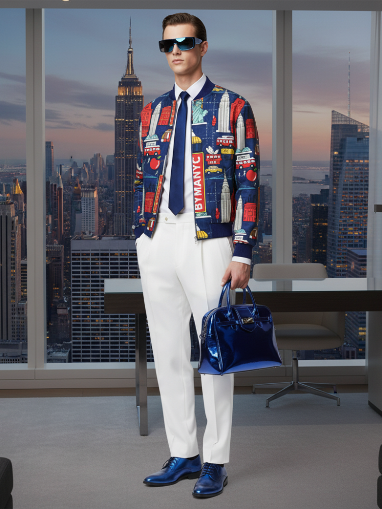 Chaqueta de aviador CHELSEA para hombre BYMANYC ® New York