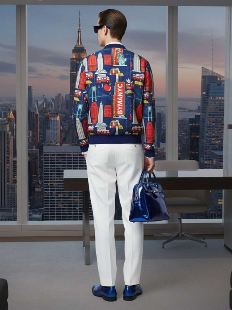 Chaqueta de aviador CHELSEA para hombre BYMANYC ® New York