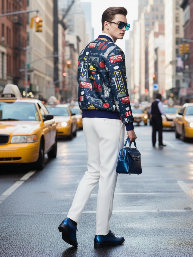 Chaqueta bomber Harlem para hombre BYMANYC ® New York