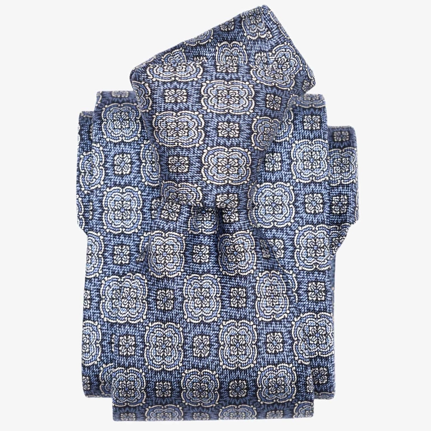 Veneto - Printed Silk Tie - Blue - My Men's Shop