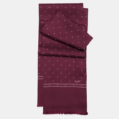 Savona - Slim Silk Scarf - Burgundy - My Men's Shop