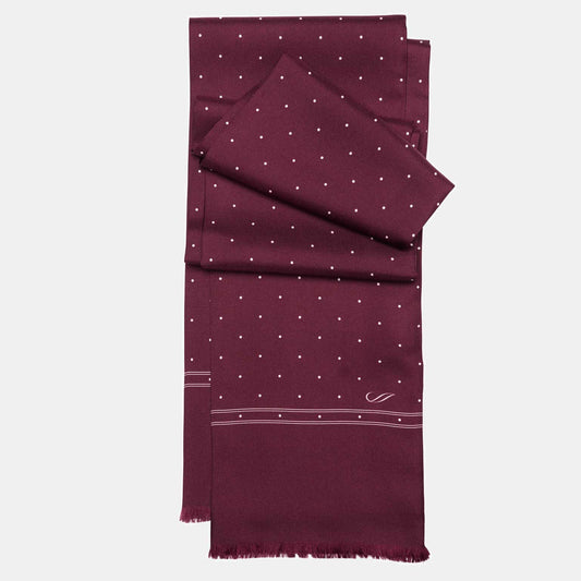 Savona - Slim Silk Scarf - Burgundy - My Men's Shop