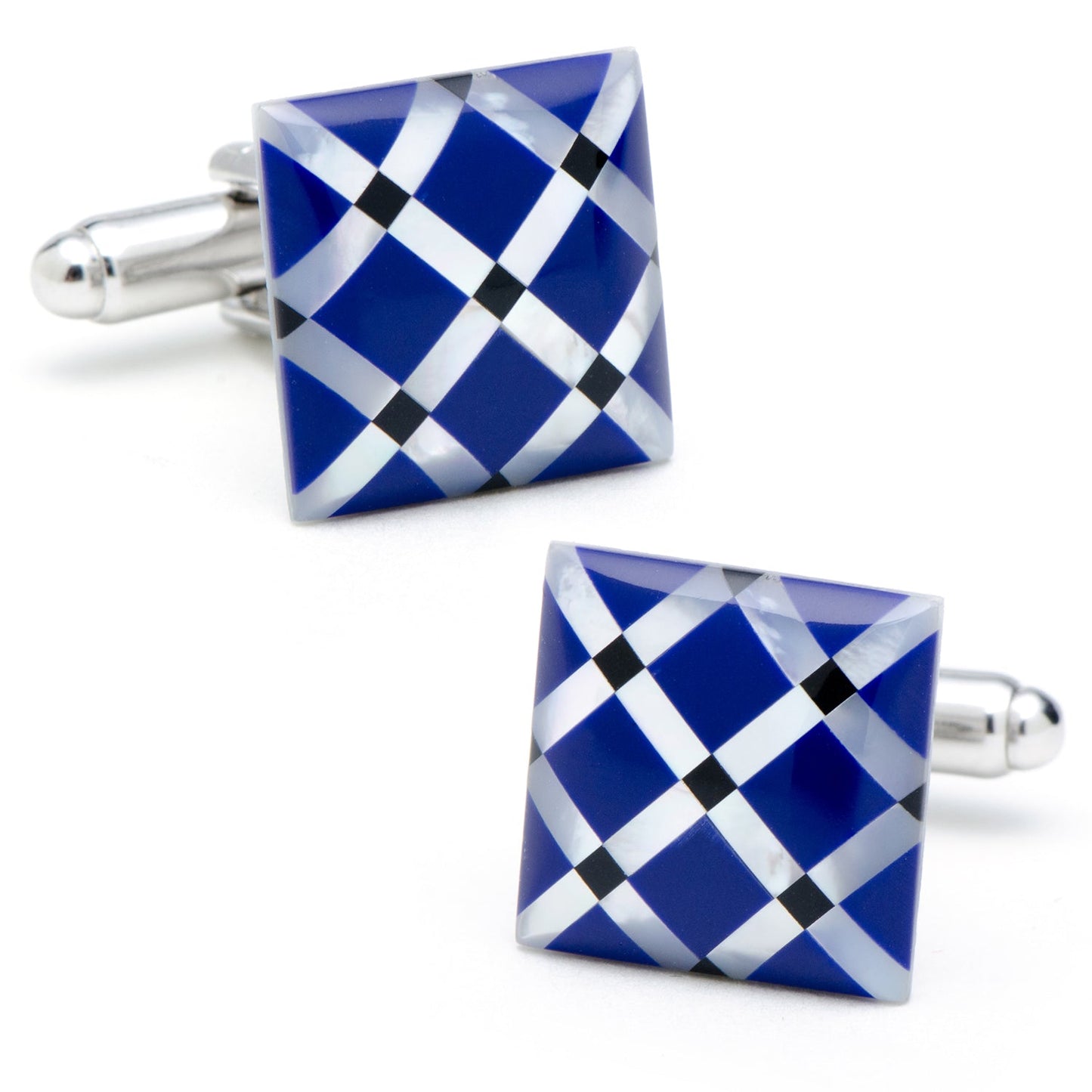 Juego de 5 pendientes de nácar con diamantes