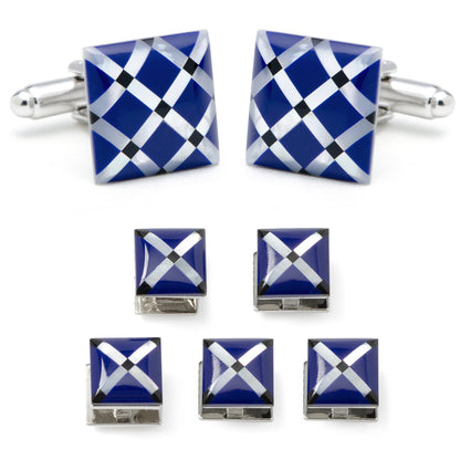 Juego de 5 pendientes de nácar con diamantes