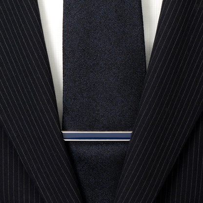 Pinza de corbata esmaltada azul marino