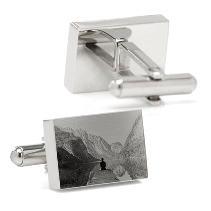 Custom Engraved Block Photo Cufflinks - My Men's Shop