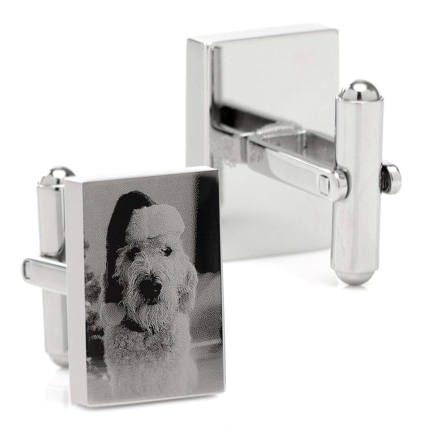 Custom Engraved Block Photo Cufflinks - My Men's Shop