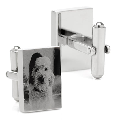 Custom Engraved Block Photo Cufflinks - My Men's Shop