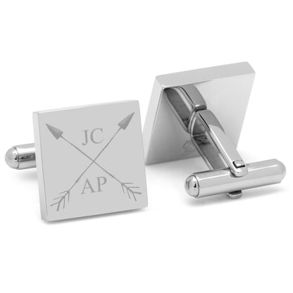 Crossed Arrows Engravable Cufflinks - My Men's Shop