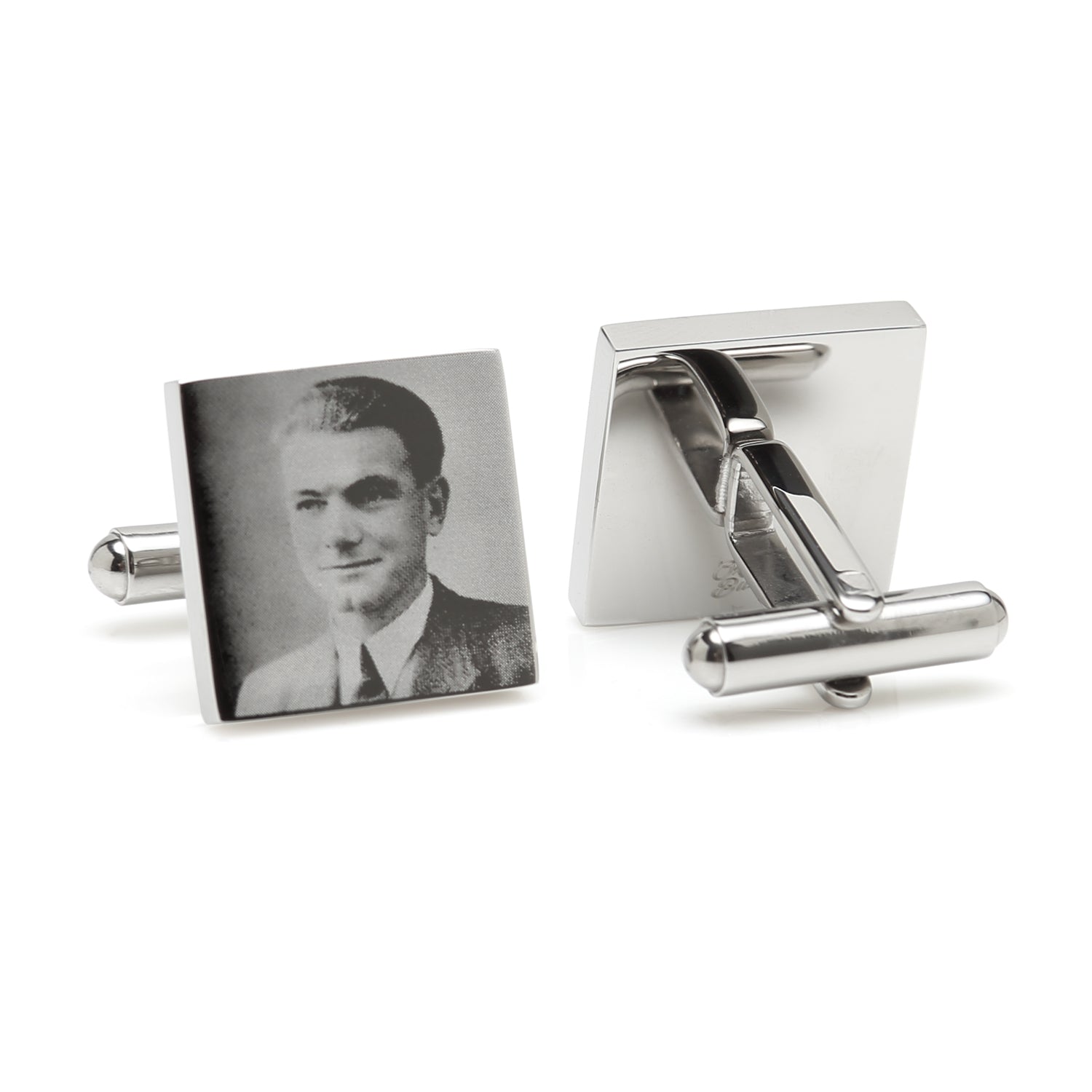 Custom Engraved Square Photo Cufflinks - My Men's Shop