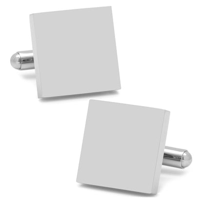 Stainless Steel Square Infinity Engravable Cufflinks - My Men's Shop