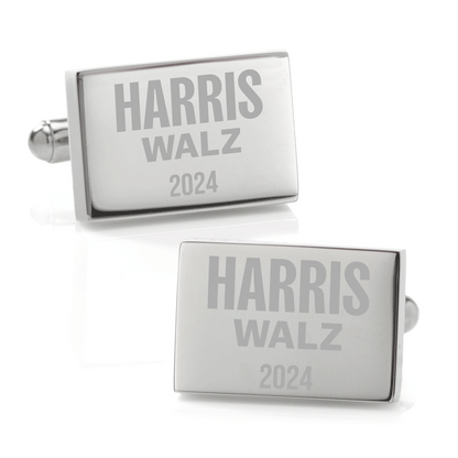 Stainless Steel Engravable Presidential Cufflinks - My Men's Shop