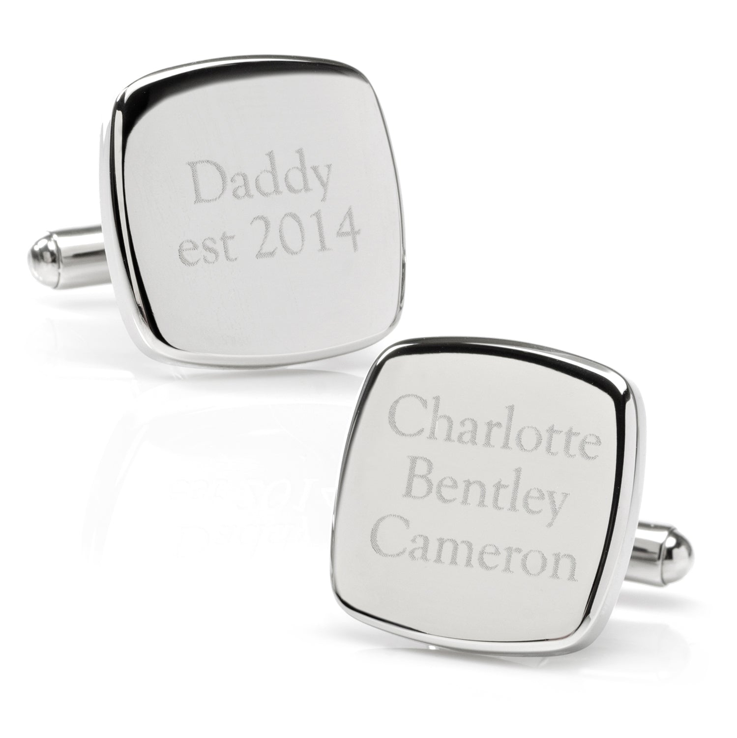 Daddy Established Engravable Cufflinks - My Men's Shop