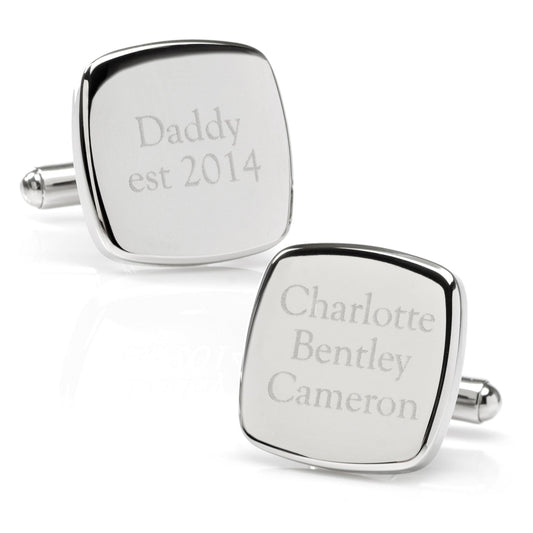 Daddy Established Engravable Cufflinks - My Men's Shop