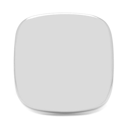 Stainless Steel Soft Square Engravable Cufflinks - My Men's Shop