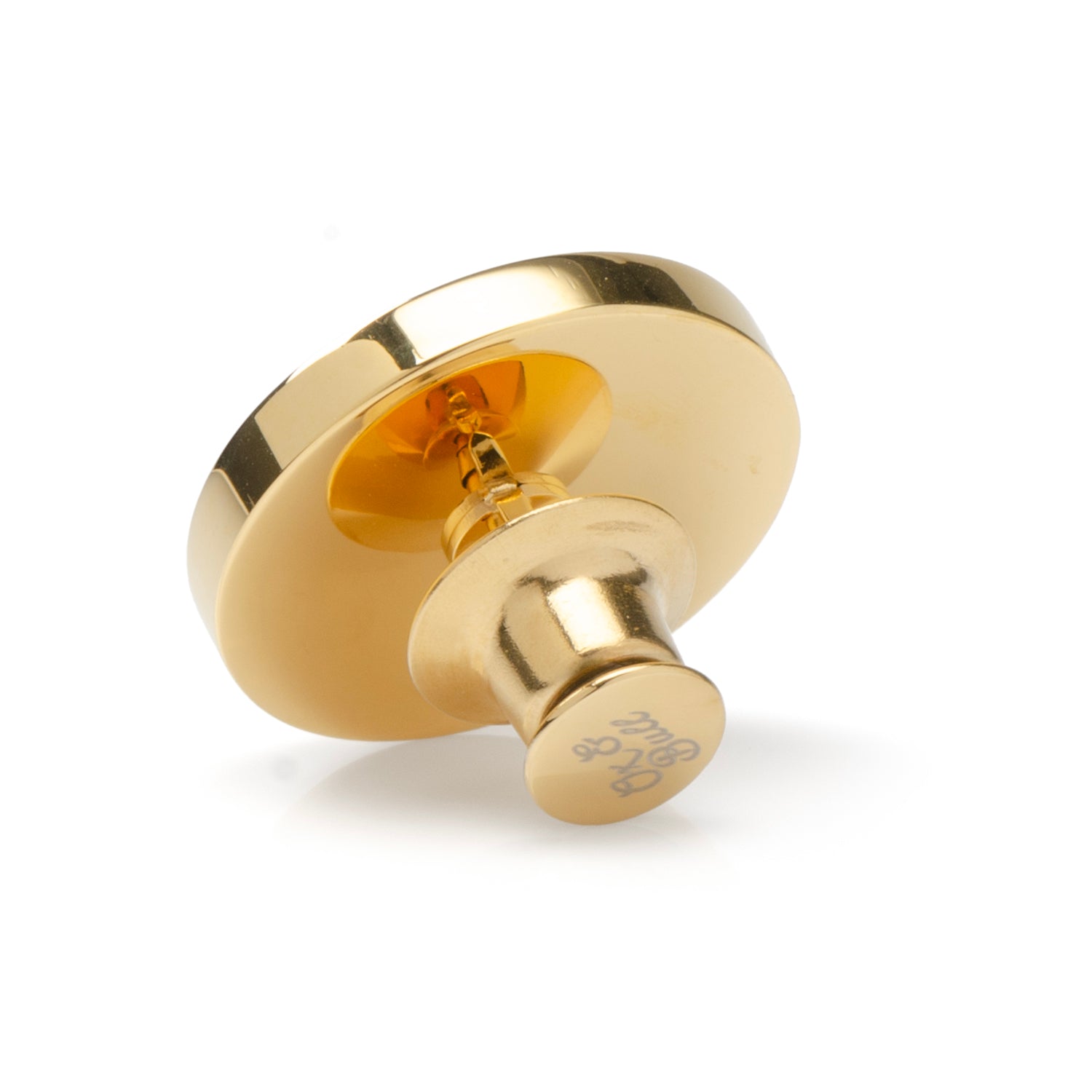 Two Toned Stainless Steel Round Infinity Engravable Lapel Pin - My Men's Shop