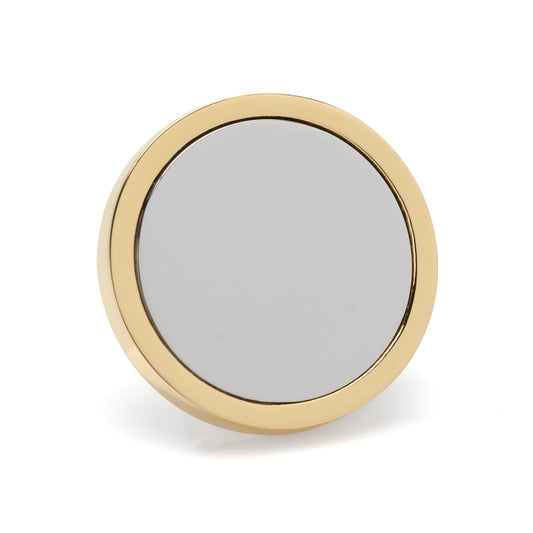 Two Toned Stainless Steel Round Infinity Engravable Lapel Pin - My Men's Shop