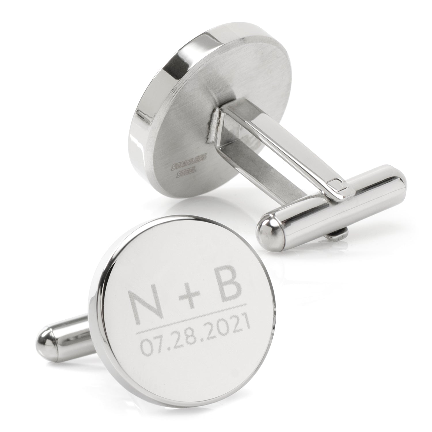 Custom Clock Engravable Cufflinks - My Men's Shop