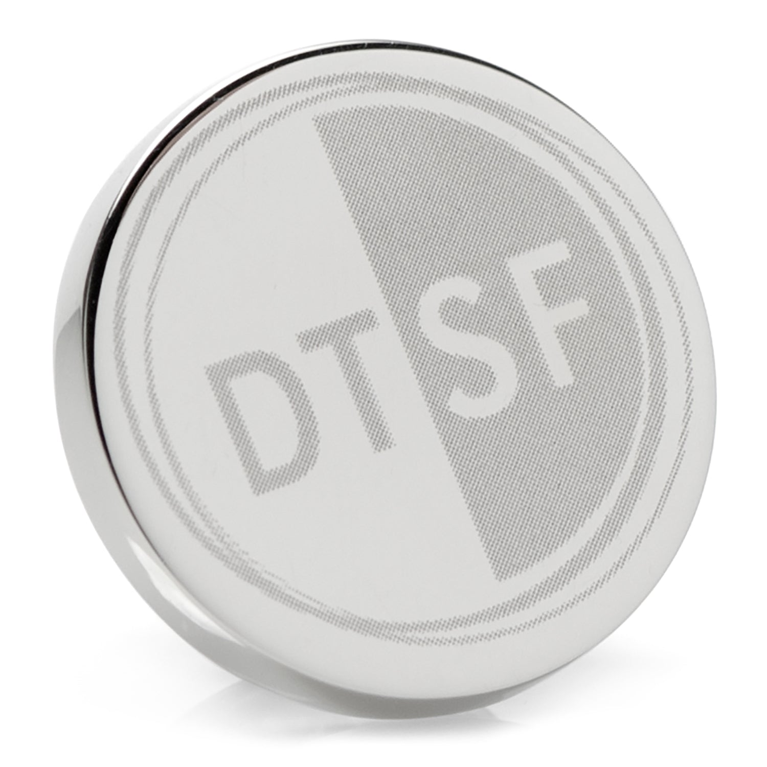 Stainless Steel Engravable Round Infinity Lapel Pin - My Men's Shop