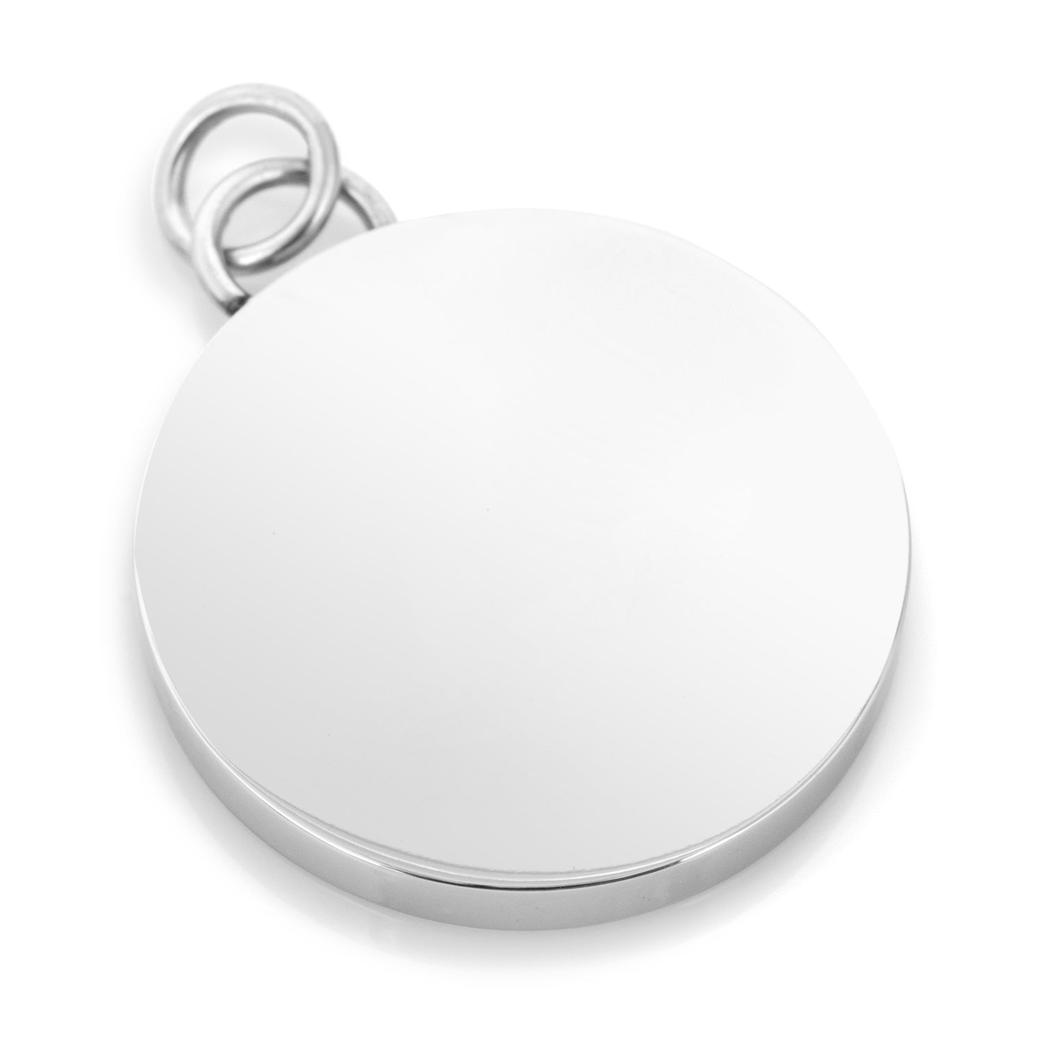 Stainless Steel Engravable Round Infinity Pendant - My Men's Shop