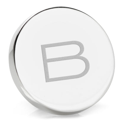 Stainless Steel Engravable Round Infinity Tie Tac