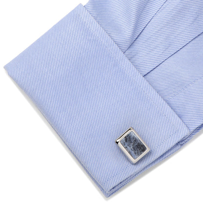 Silver and Sodalite JFK Presidential Cufflinks - My Men's Shop