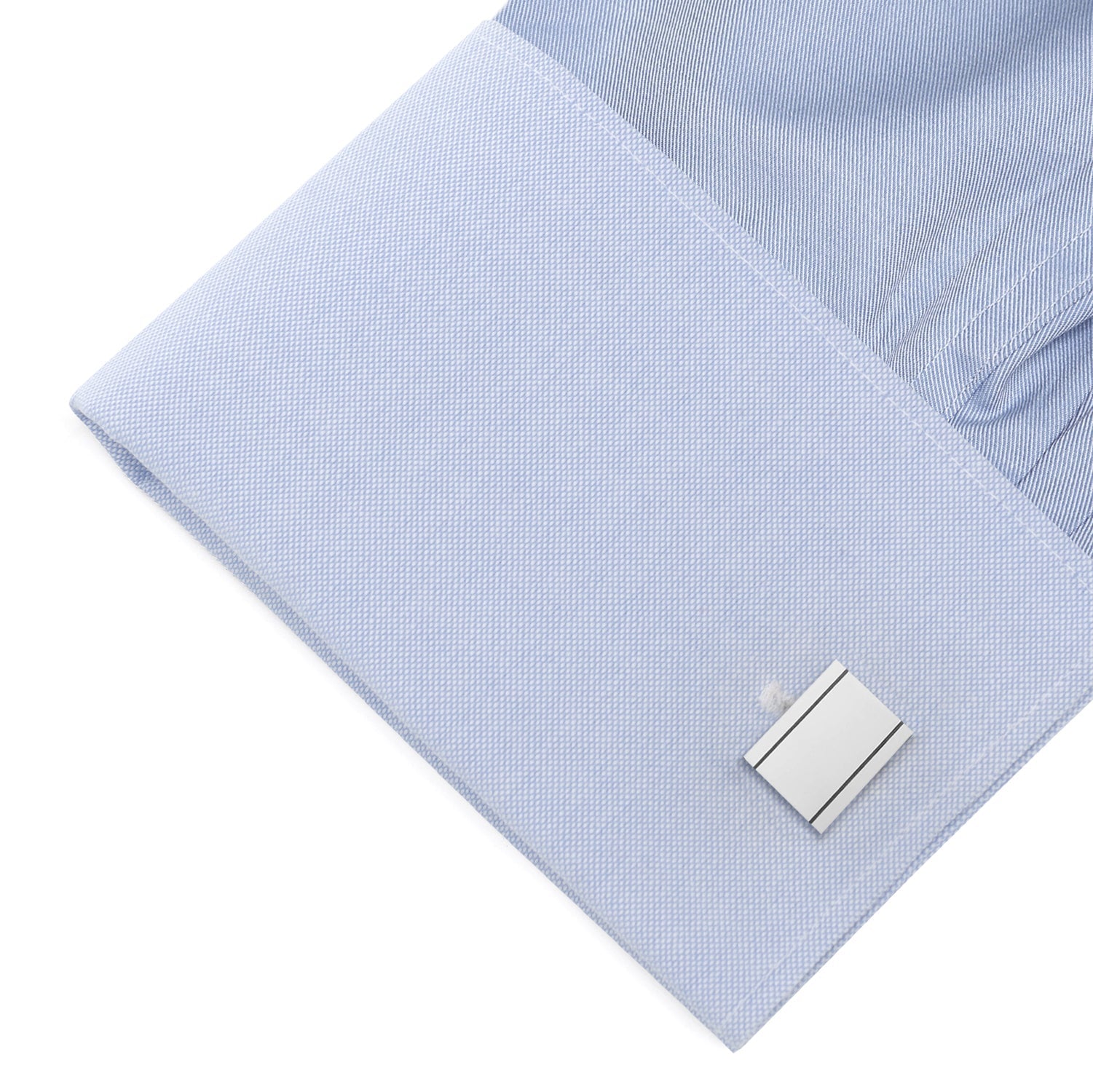 Stainless Steel Engravable Etched Frame Cufflinks - My Men's Shop