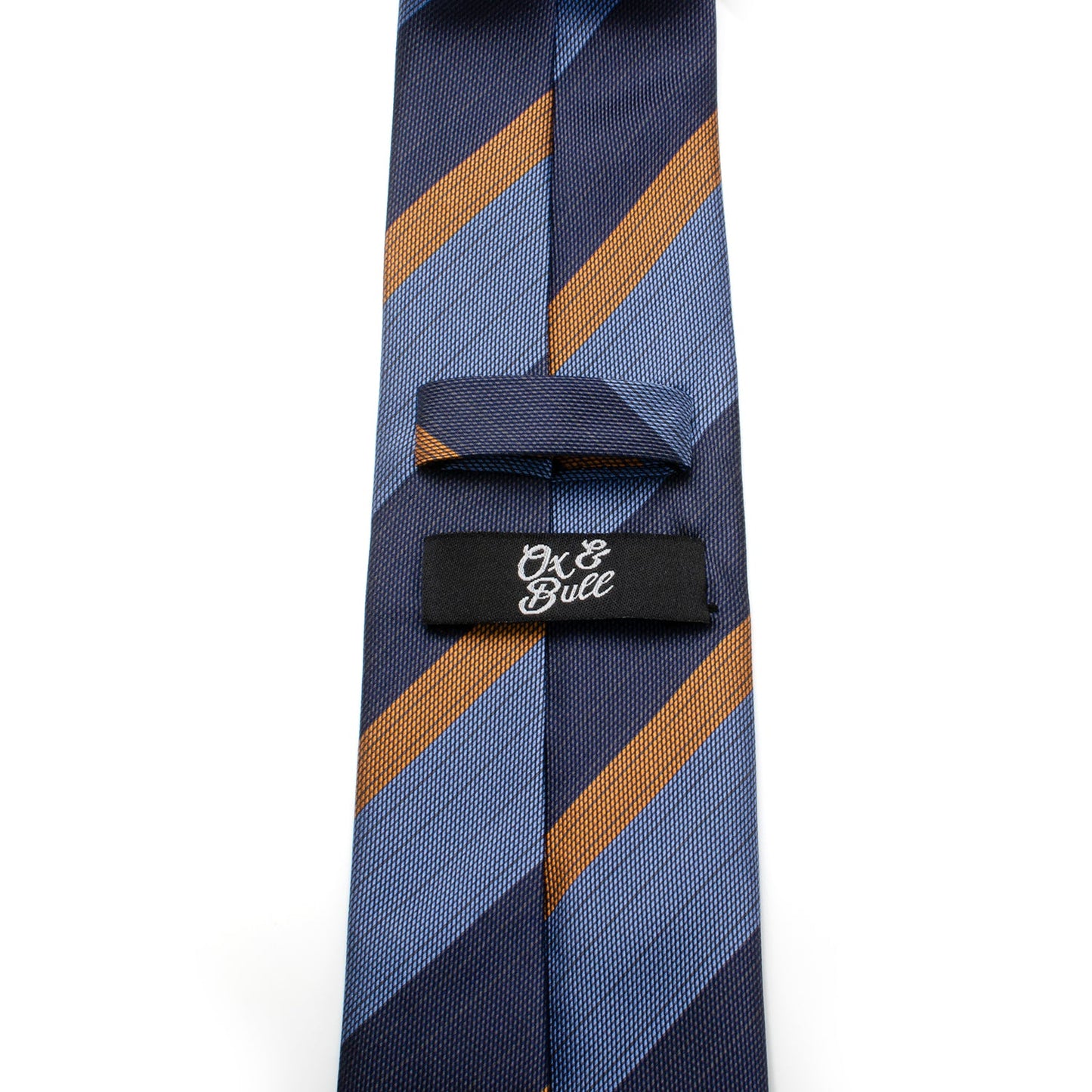 The Andrew Tie (Blue Orange Stripe Men's Tie) - My Men's Shop