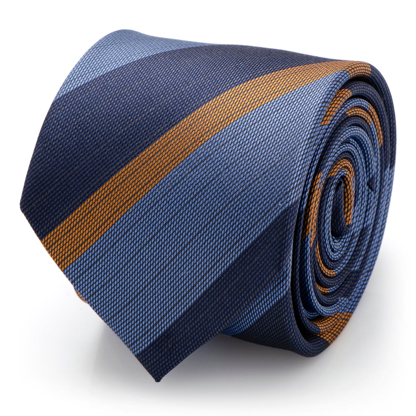 The Andrew Tie (Blue Orange Stripe Men's Tie) - My Men's Shop