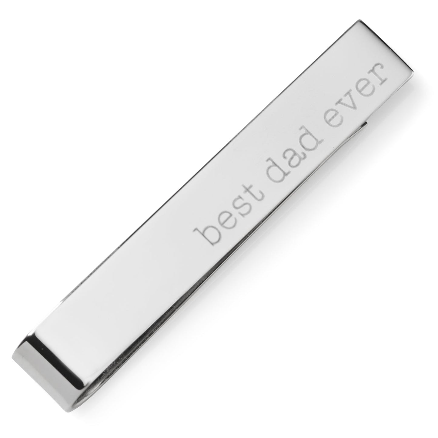 Best Dad Ever Engravable Tie Bar