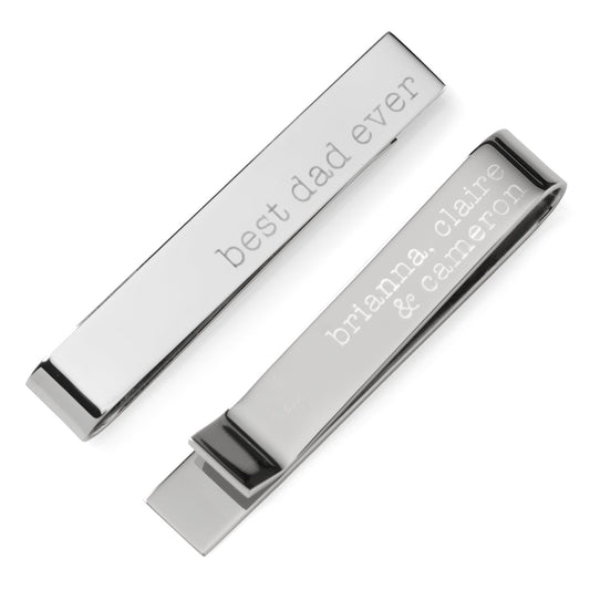 Best Dad Ever Engravable Tie Bar - My Men's Shop