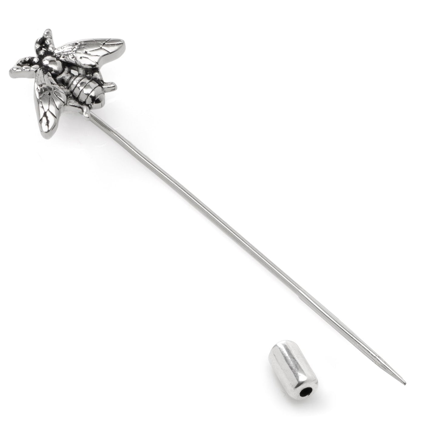 Alfiler de corbata de abeja de acero inoxidable