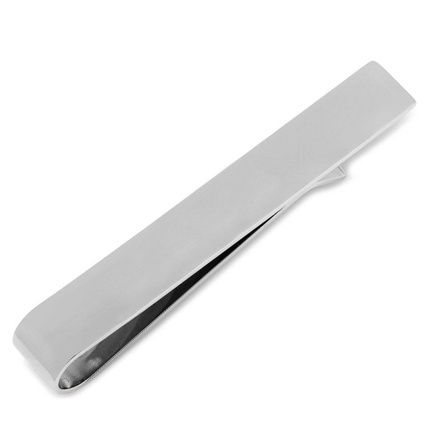 Conjunto de regalo de gemelos y pasador de corbata grabables de acero inoxidable biselado