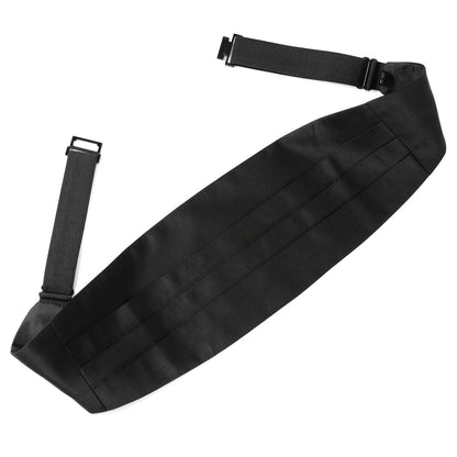 Black Silk Cummerbund and Bowtie Set - My Men's Shop