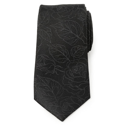 Black Floral Men's Tie - My Men's Shop
