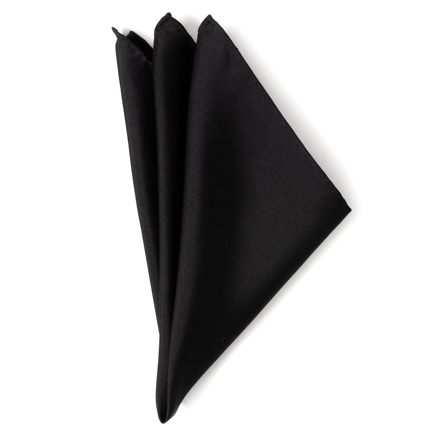 Black Silk Pocket Square - My Men's Shop