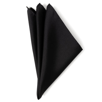 Black Silk Pocket Square - My Men's Shop
