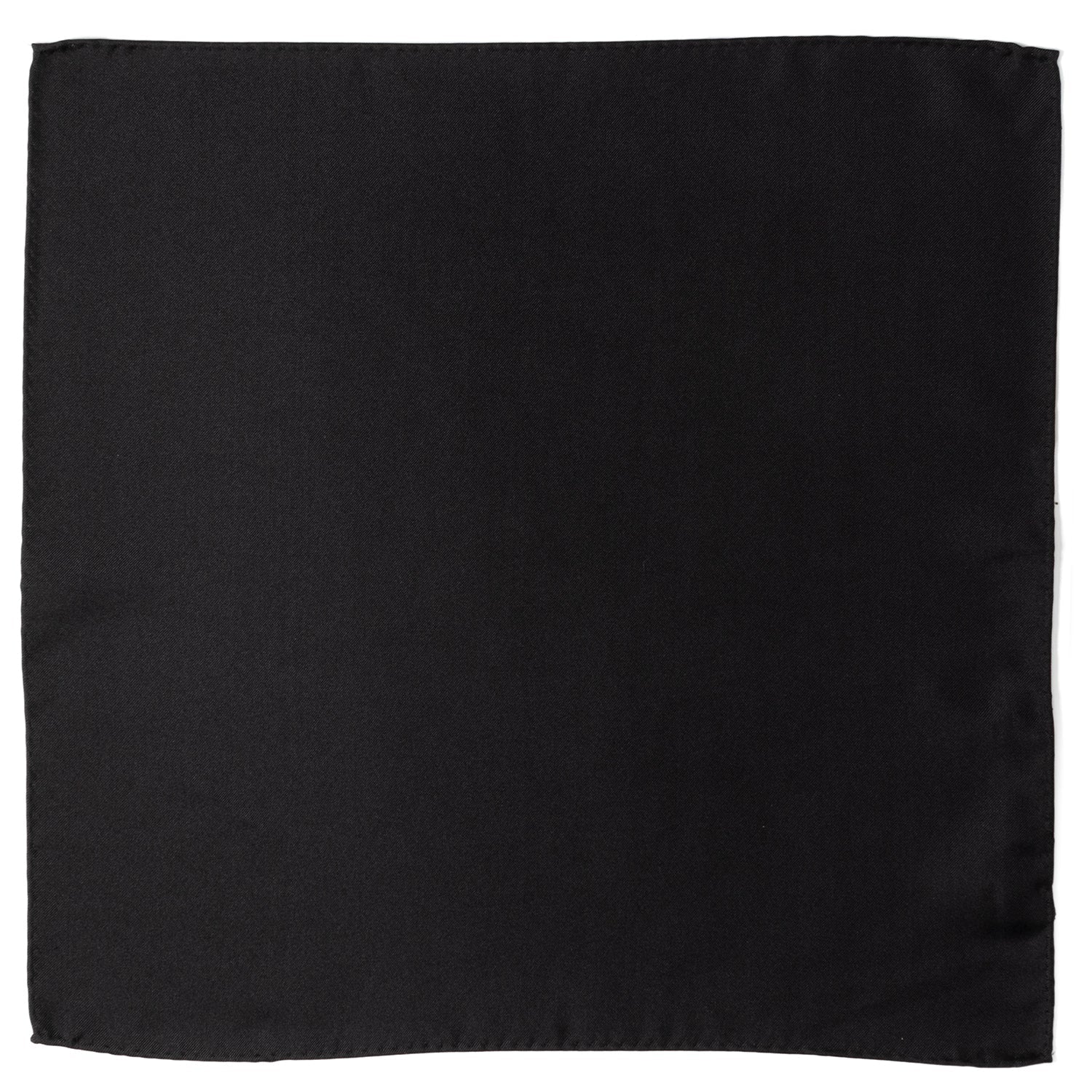 Black Silk Pocket Square - My Men's Shop