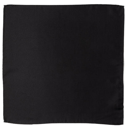 Black Silk Pocket Square - My Men's Shop