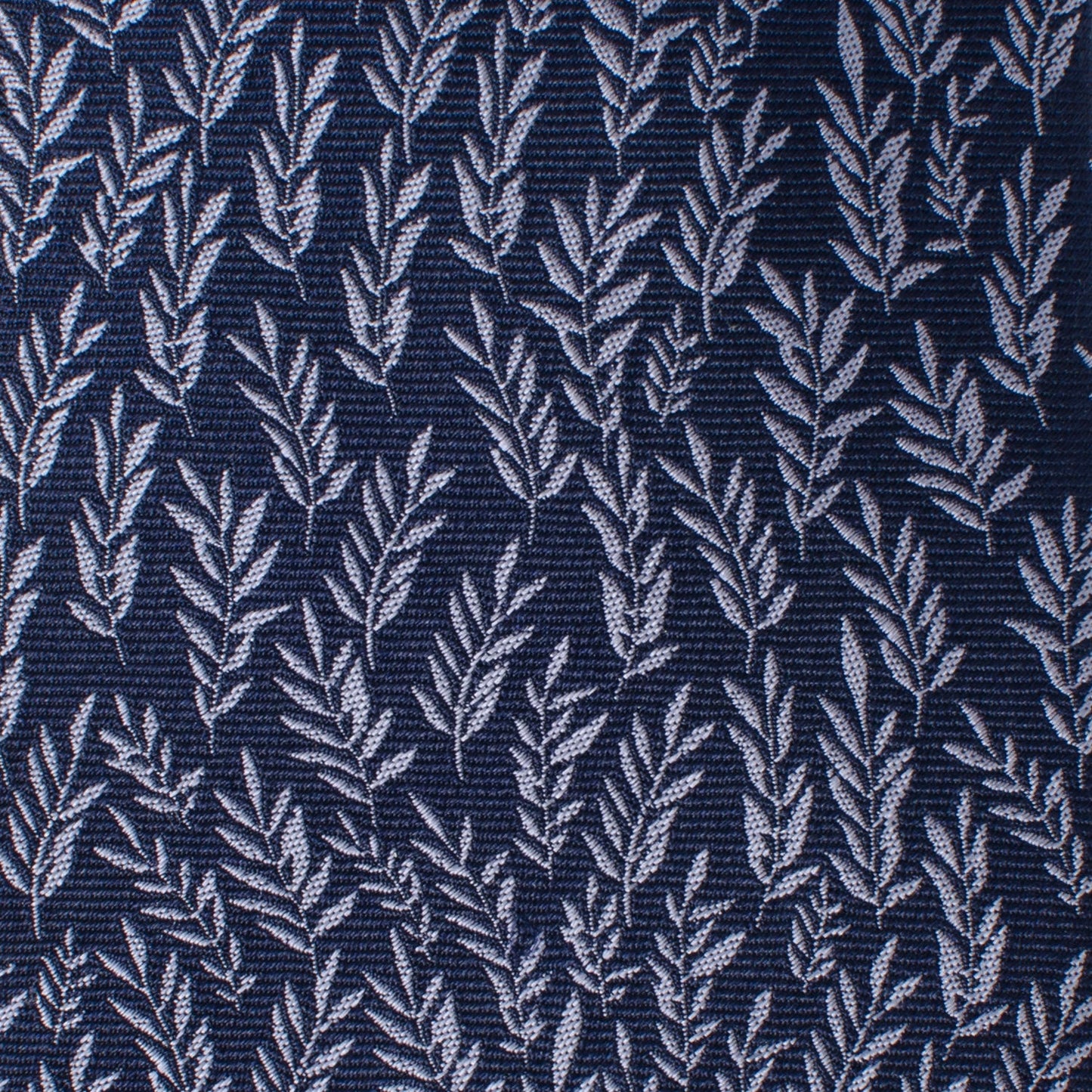 Corbata de hombre con diseño de hojas azules