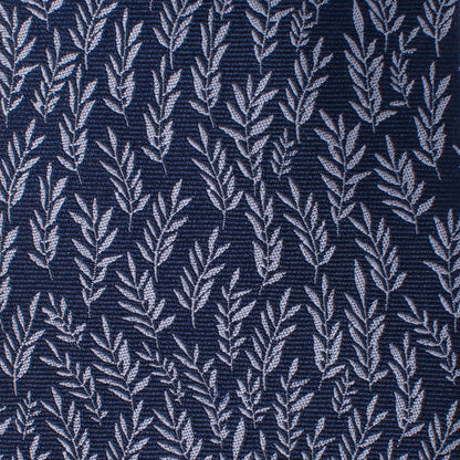 Corbata de hombre con diseño de hojas azules