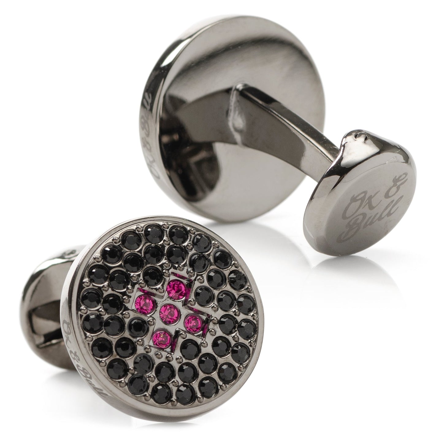 Crystal Button Pave Cufflinks - My Men's Shop