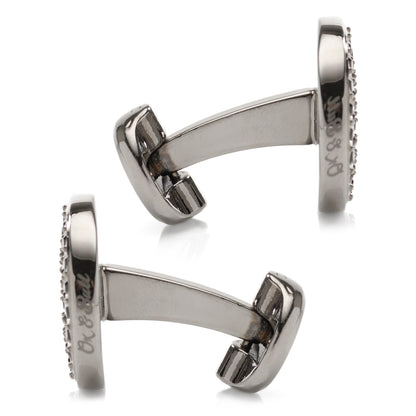 Crystal Button Pave Cufflinks - My Men's Shop