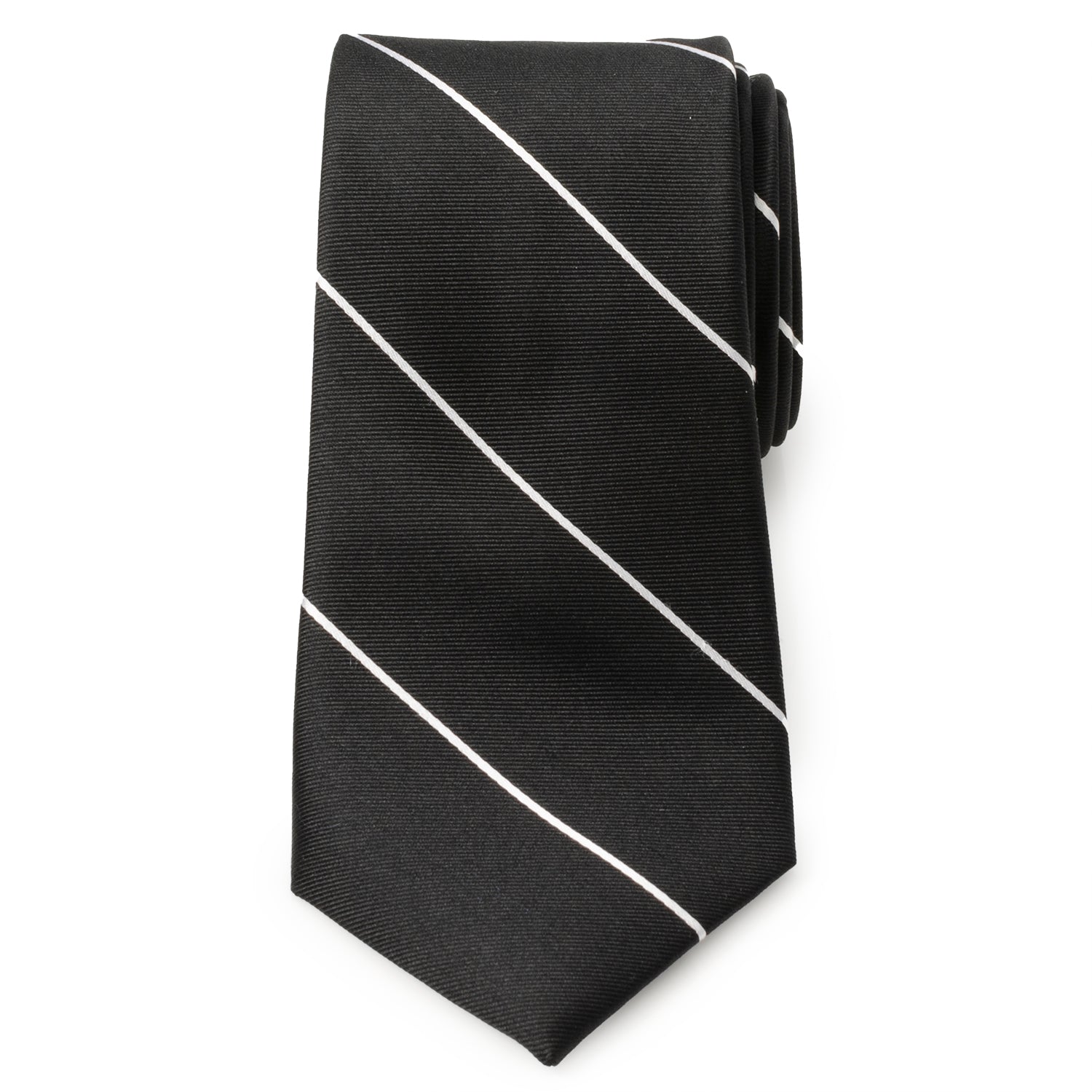 Classic Black Striped Silk Men's Tie - My Men's Shop