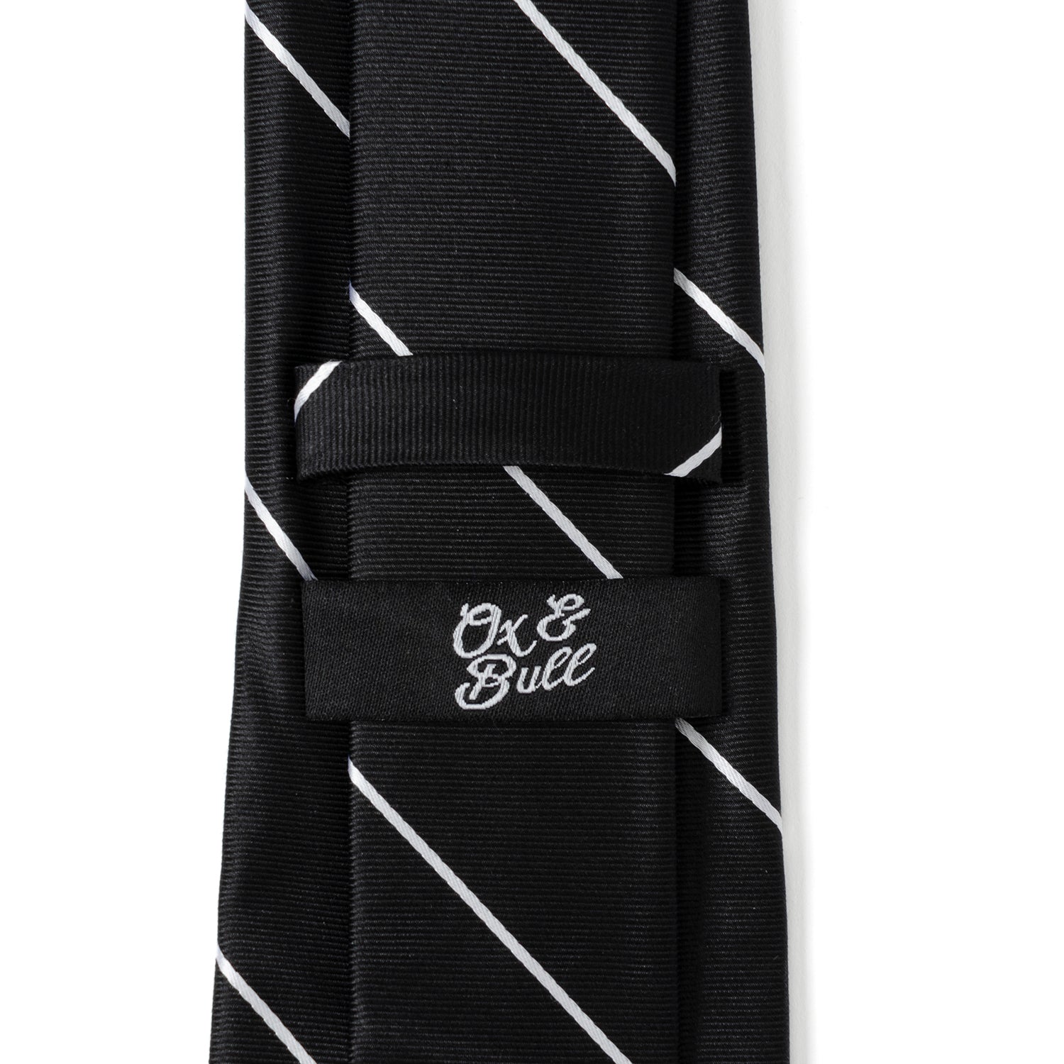 Classic Black Striped Silk Men's Tie - My Men's Shop