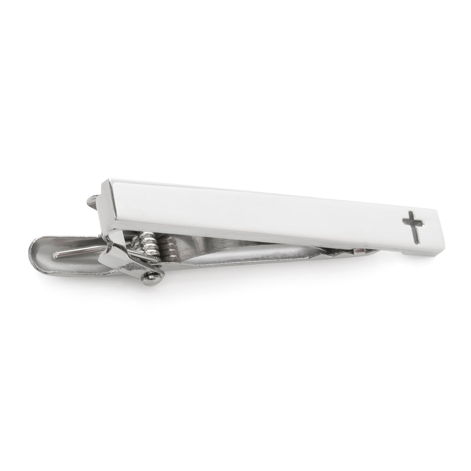 Cross Cutout Stainless Steel Tie Clip - My Men's Shop