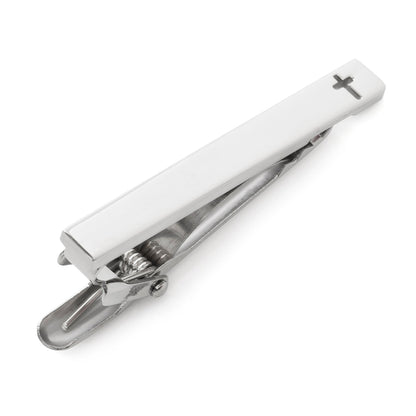 Cross Cutout Stainless Steel Tie Clip - My Men's Shop
