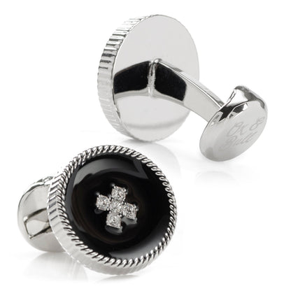 Crystal Button Rope Cufflinks - My Men's Shop